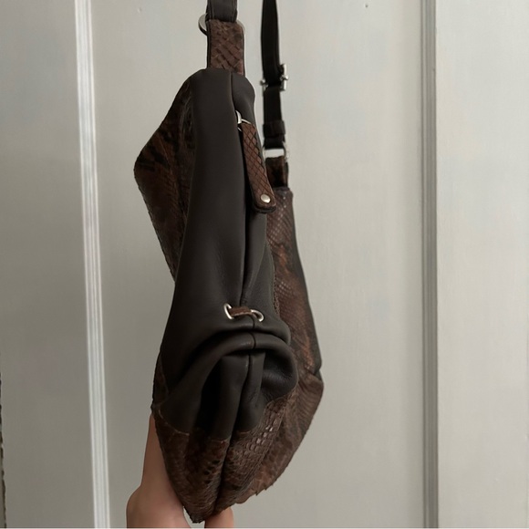 Bruno Rossi vintage designer genuine leather shoulder bag (RARE) - Picture 4 of 8